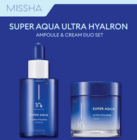 Missha - Super Aqua - Ultra Hyalron Duo Set - Nawilżający Zestaw do Twarzy - 47ml+70ml