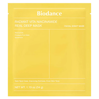 Biodance - Radiant Vita Niacinamide Real Deep Mask - Rozświetlająca Maska do Twarzy - 34g